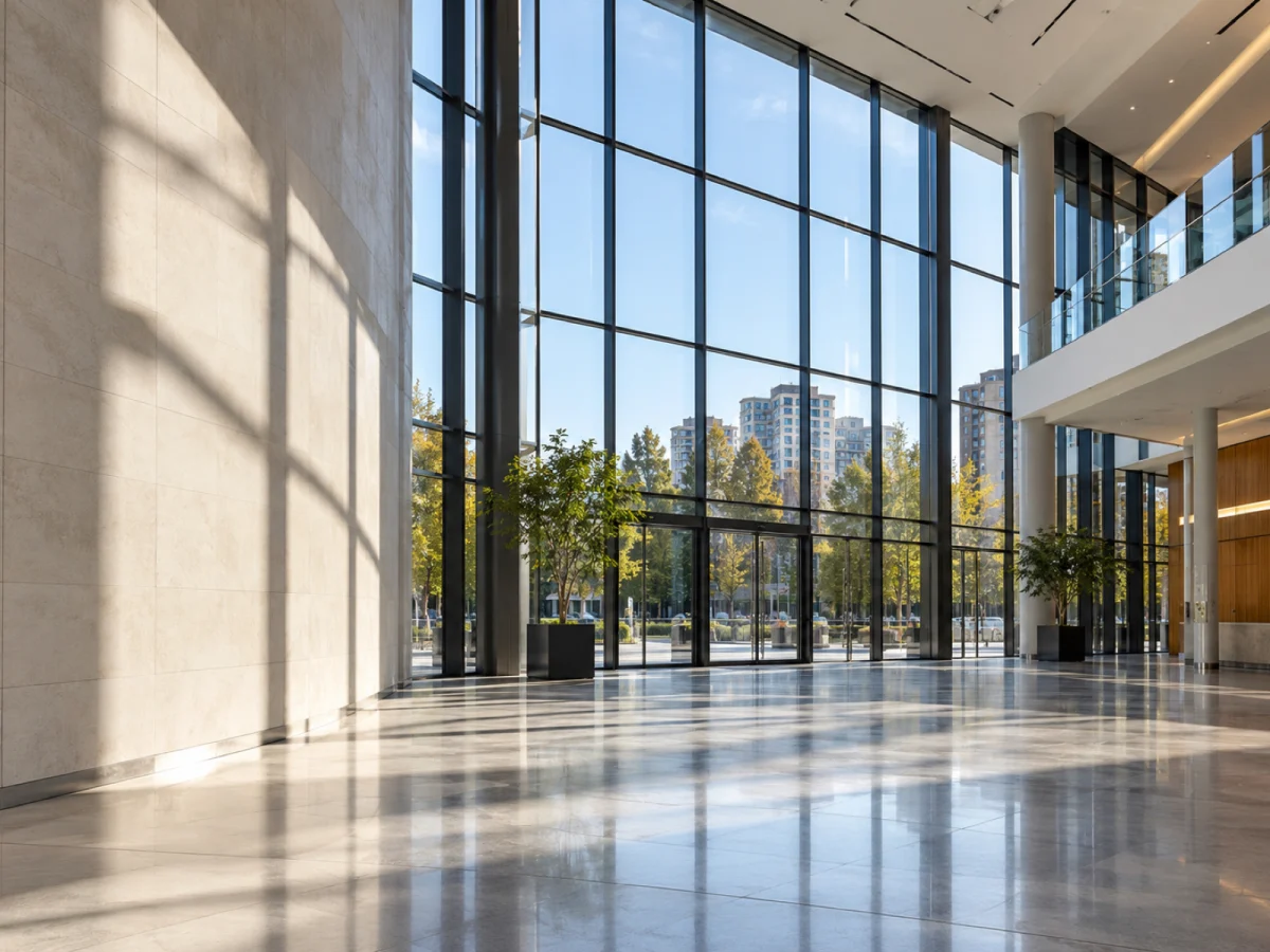 Vitrarea unui atrium